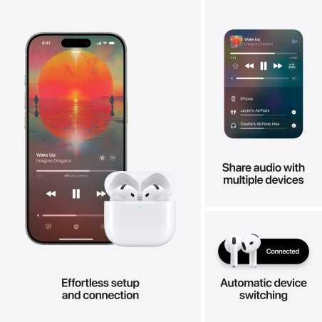 Apple AirPods 4 Wireless c/ Cancelamento Ativo de Ruído