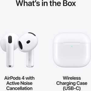 Apple AirPods 4 Wireless c/ Cancelamento Ativo de Ruído
