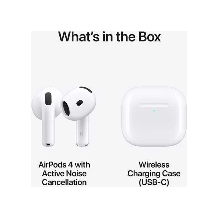 Apple AirPods 4 Wireless c/ Cancelamento Ativo de Ruído