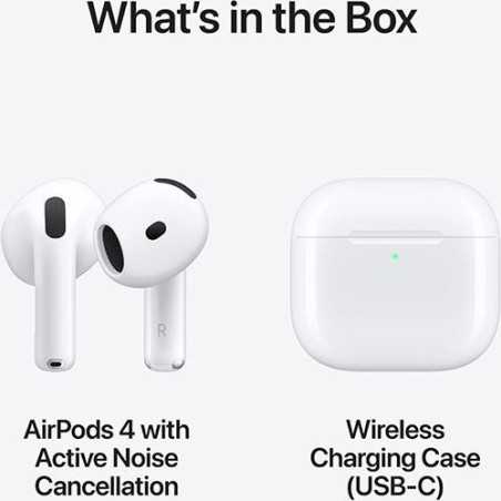 Apple AirPods 4 Wireless c/ Cancelamento Ativo de Ruído