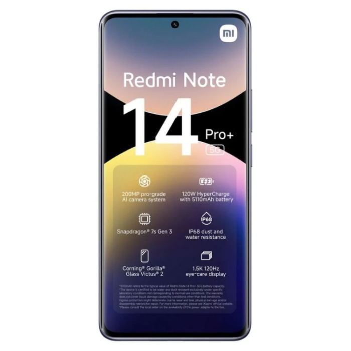Xiaomi Redmi Note 14 Pro+ (Plus) 5G 8GB/256GB Roxo