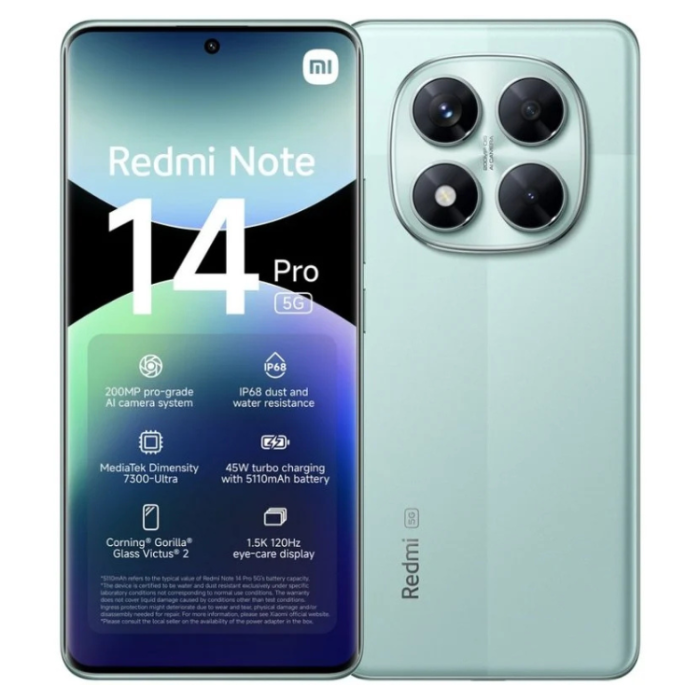 Xiaomi Redmi Note 14 Pro 5G 8GB/256GB Verde