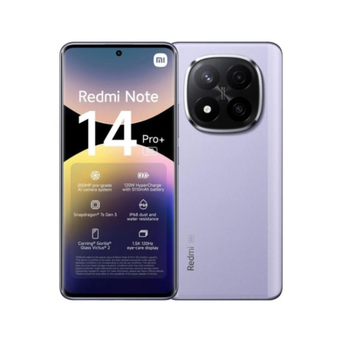 Xiaomi Redmi Note 14 Pro+ (Plus) 5G 8GB/256GB Roxo