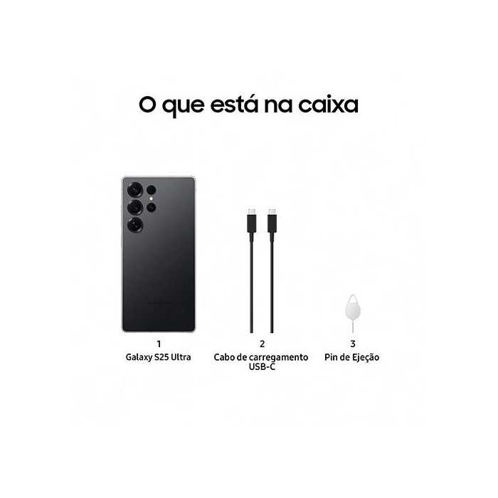 Samsung Galaxy S25 Ultra 5G 12GB/256GB Preto Titânio