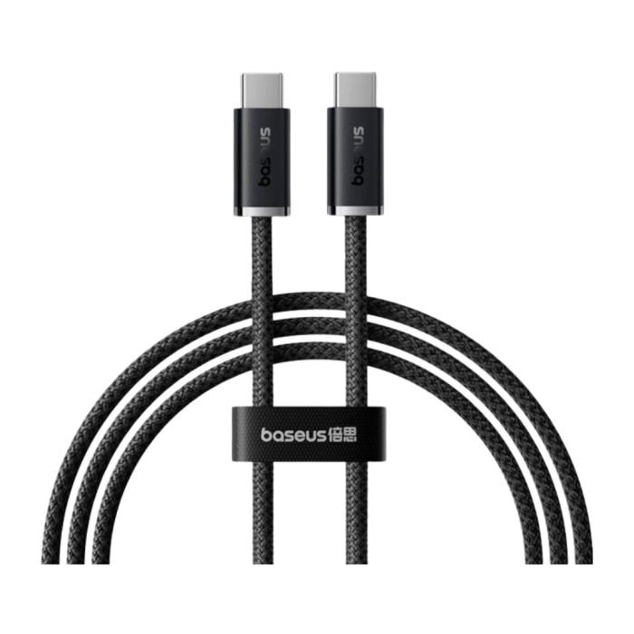 Cabo USB-C Baseus PD 100W 1m Preto Cabo USB-C Baseus PD 100W 1m Preto