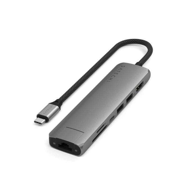 Satechi - USB-C Slim Multiport Adapter 7in1 Space grey