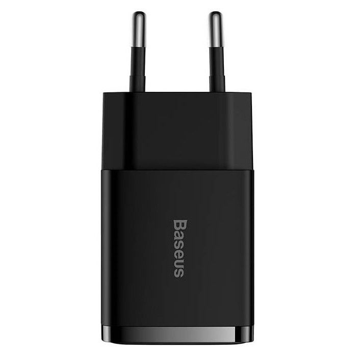 Baseus Carregador Compacto 2U 10,5W EU Preto