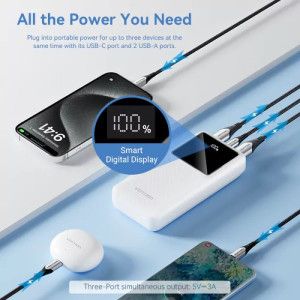 Powerbank Vention Preto 20000mAh