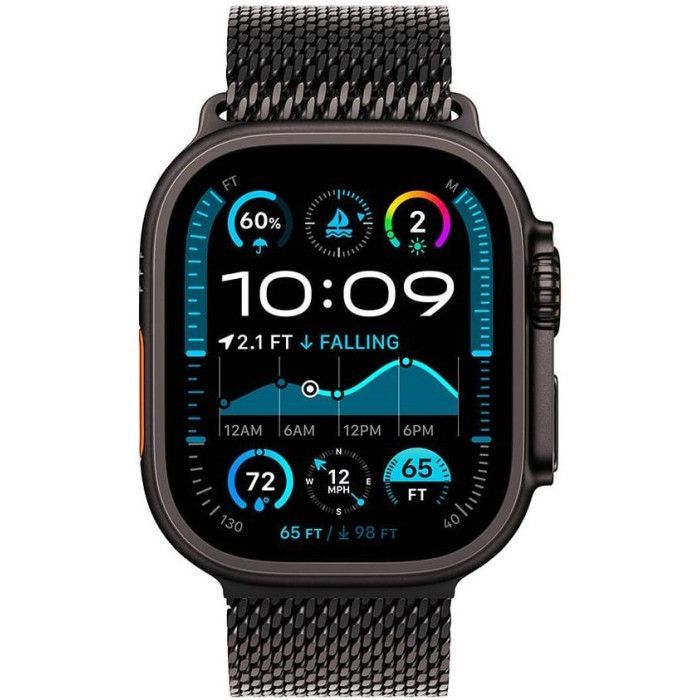 Apple Watch Ultra 2 GPS + Cellular 49mm Preto c/ Bracelete Milanesa - L