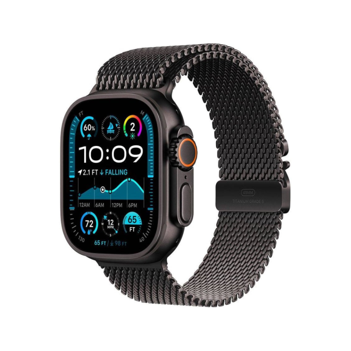 Apple Watch Ultra 2 GPS + Cellular 49mm Preto c/ Bracelete Milanesa - L