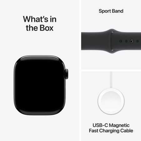 Apple Watch Series 10 GPS 46mm Alumínio Preto - M/L