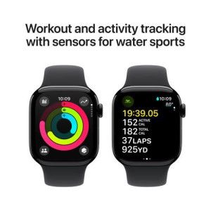 Apple Watch Series 10 GPS 42mm Alumínio Jet Black - S/M