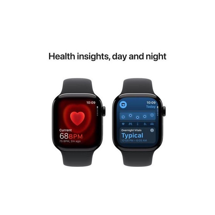 Apple Watch Series 10 GPS 42mm Alumínio Jet Black - S/M