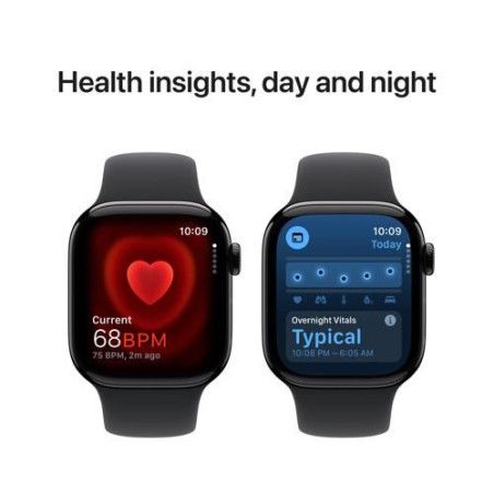 Apple Watch Series 10 GPS 42mm Alumínio Jet Black - S/M