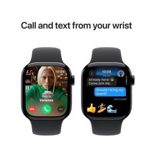 Apple Watch Series 10 GPS 42mm Alumínio Jet Black - S/M