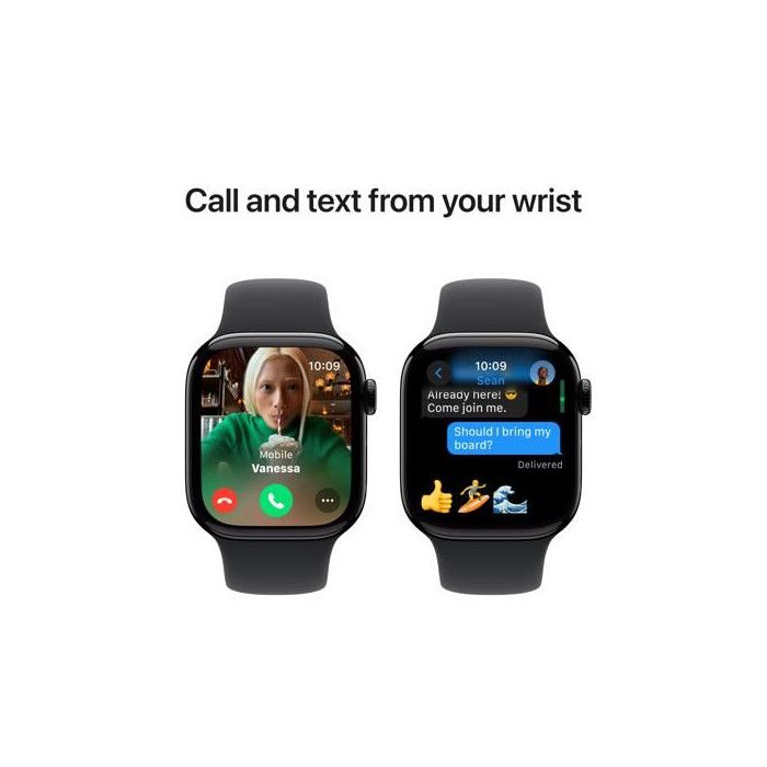 Apple Watch Series 10 GPS 42mm Alumínio Jet Black - S/M