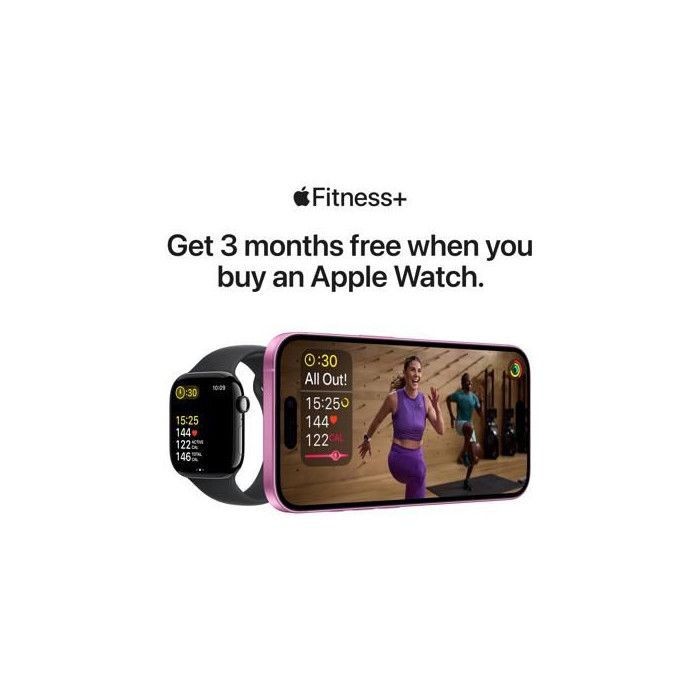 Apple Watch Series 10 GPS 42mm Alumínio Jet Black - S/M