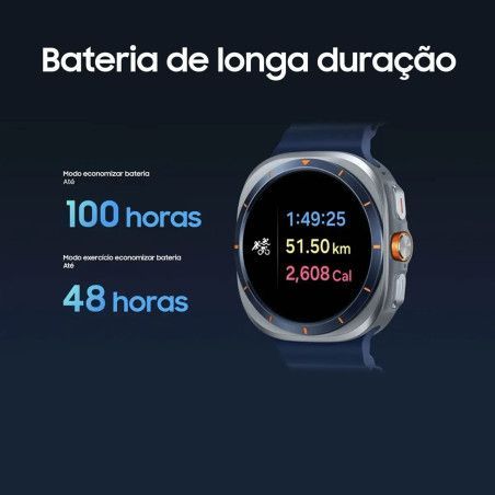 Samsung Galaxy Watch Ultra (2025) 47mm LTE Prateado Titânio