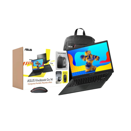 Pack ASUS E1404FA (14'' - Ryzen 5 7520U/8GB RAM/512GB SSD) + Mochila + Rato