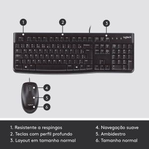 Pack Teclado + Rato Logitech MK120