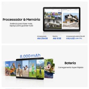 Samsung Galaxy Tab S10 Lite 5G 10.9" 6GB/128GB Cinzento