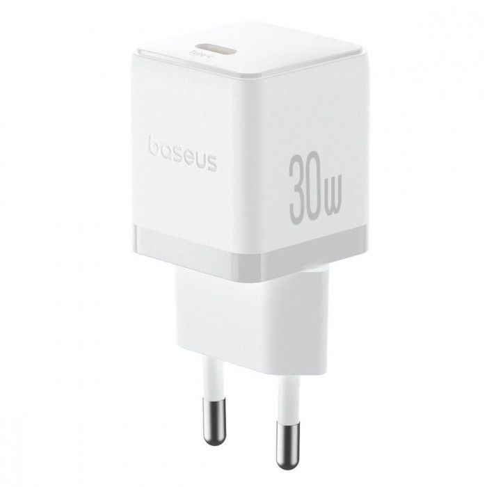 Baseus Palm Fast Charger 1C 30W Branco Baseus Palm Fast Charger 1C 30W Branco