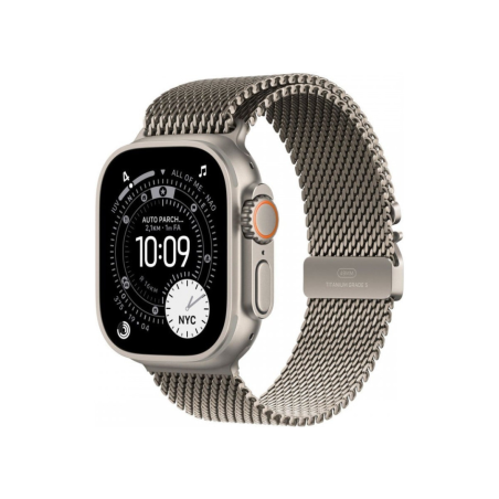 Apple Watch Ultra 3 GPS + Cellular 49mm Natural c/ Bracelete Loop Milanesa - L