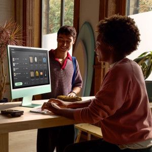 Apple iMac 24" M4 8-Core CPU / 8-Core GPU 16GB/256GB Azul (Grade A+) - Seminovo