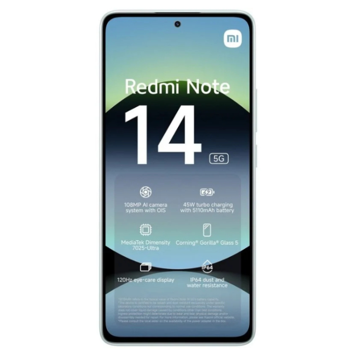 Xiaomi Redmi Note 14 5G 6.67" Dual SIM 8GB/256GB Verde