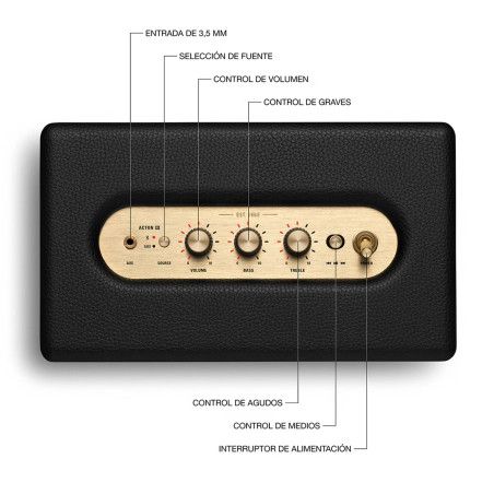 Coluna Marshall Bluetooth Acton III - Preto