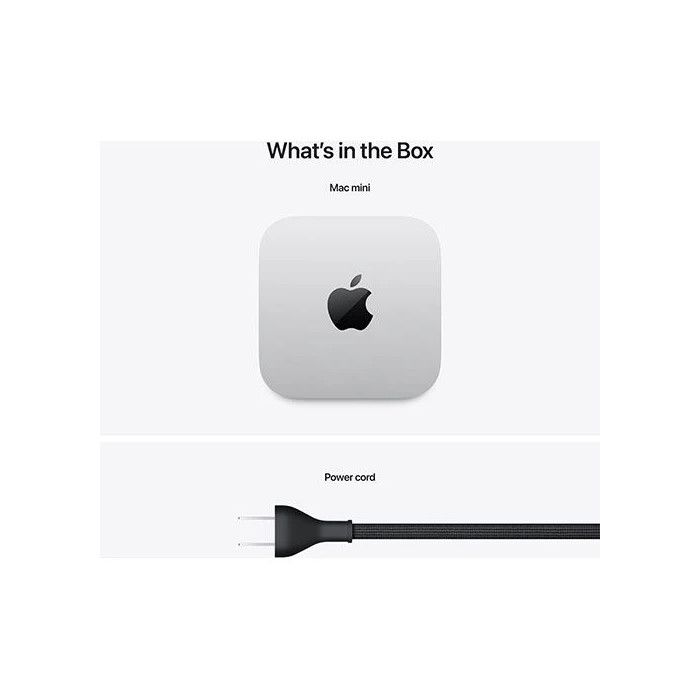 Apple Mac Mini M4 2024 16GB/256GB SSD CPU 10/GPU 10 Prateado