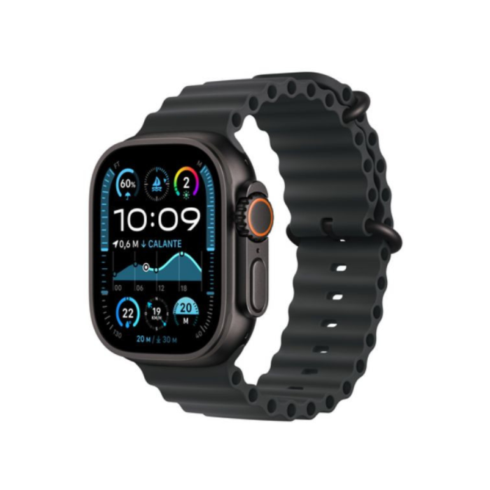 Apple Watch Ultra 2 GPS + Cellular 49mm Preto c/ Bracelete Ocean - Seminovo Sem Uso