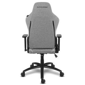 Cadeira Gaming Alpha Gamer Gaia Fabric Cinza Claro / Branco V2