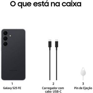 Samsung Galaxy S25 FE 5G Dual SIM 8GB/256GB Preto