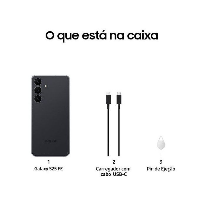 Samsung Galaxy S25 FE 5G Dual SIM 8GB/256GB Preto