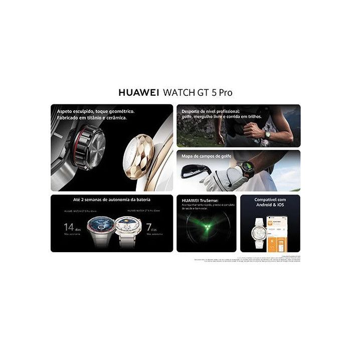 Huawei Watch GT 5 Pro 46mm Preto