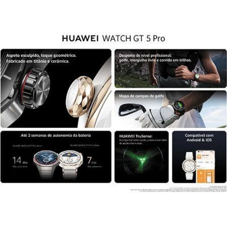 Huawei Watch GT 5 Pro 46mm Preto