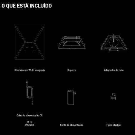 Antena Starlink Mini Kit Router WiFi de Satélite