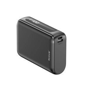 Powerbank Rixus Ecrã Digital 10000mah Preto