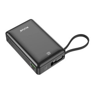 Powerbank Rixus Ecrã Digital 20000mah Preto