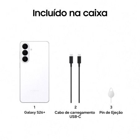 Samsung Galaxy S26+ (Plus) 5G 12GB/256GB Branco