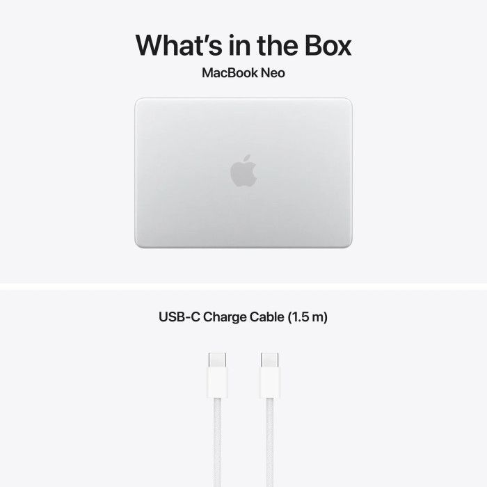 Apple MacBook Neo 13" A18 Pro 8GB 512GB SSD CPU 6/GPU 5 Prateado