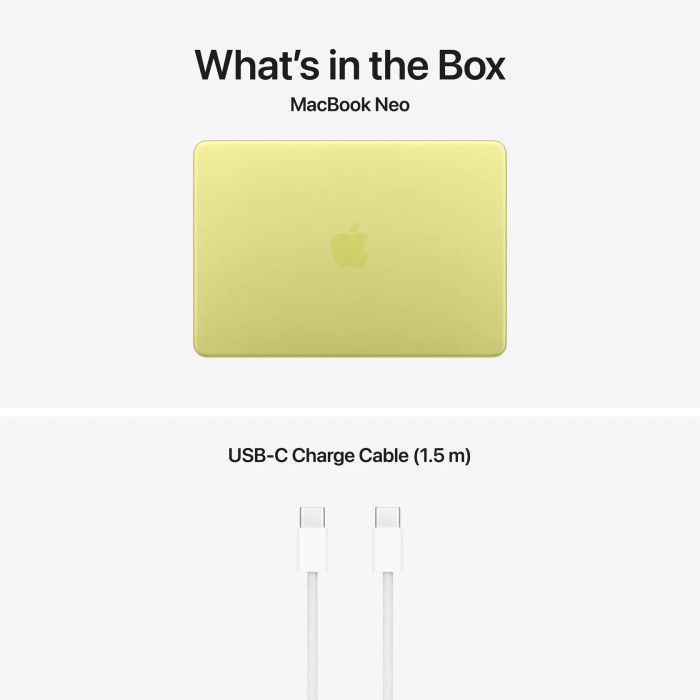 Apple MacBook Neo 13" A18 Pro 8GB 512GB SSD CPU 6/GPU 5 Amarelo