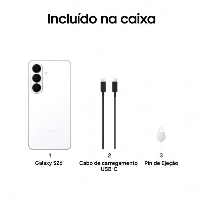 Samsung Galaxy S26 5G 12GB/256GB Branco