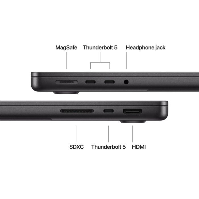 Apple MacBook Pro 14" M5 Pro 15-core CPU 16-core GPU 24GB 1TB SSD Preto Sideral