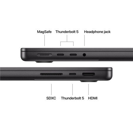Apple MacBook Pro 14" M5 Pro 18-core CPU 20-core GPU 24GB 2TB SSD Preto Sideral