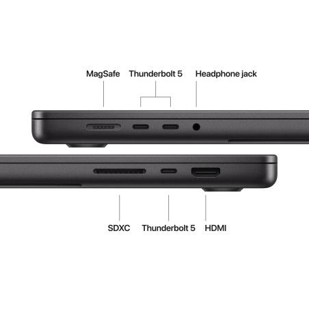 Apple MacBook Pro 16" M5 Pro 18-core CPU 20-core GPU 24GB 1TB SSD Preto Sideral