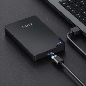 Caixa externa AISENS para disco rígido 2,5" USB - Preto