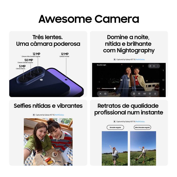 Samsung Galaxy A57 5G 6.7" Dual SIM 8GB/256GB Azul Escuro