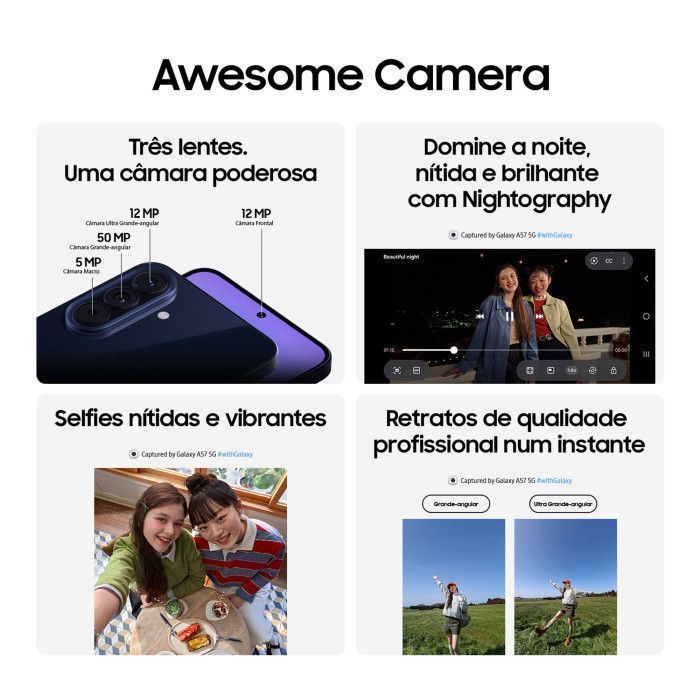 Samsung Galaxy A57 5G 6.7" Dual SIM 8GB/512GB Cinzento